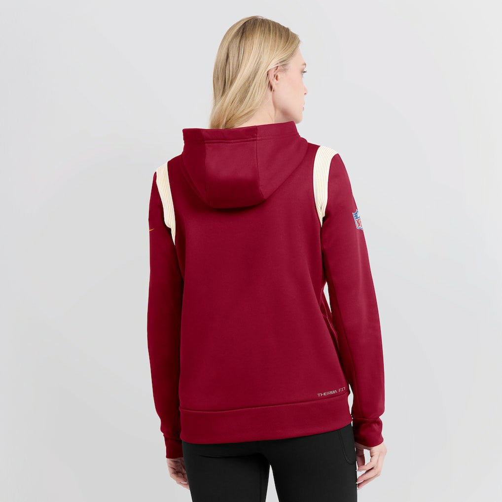 Washington Commanders Women's Sideline Stack Performance Pullover Hoodie - Burgundy | Nike sale