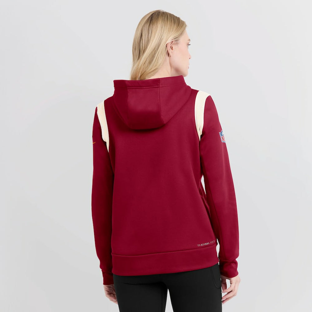 Washington Commanders Women's Sideline Stack Performance Pullover Hoodie - Burgundy | Nike sale