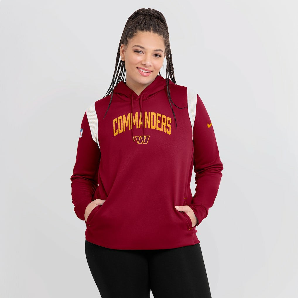 Washington Commanders Women's Sideline Stack Performance Pullover Hoodie - Burgundy | Nike sale