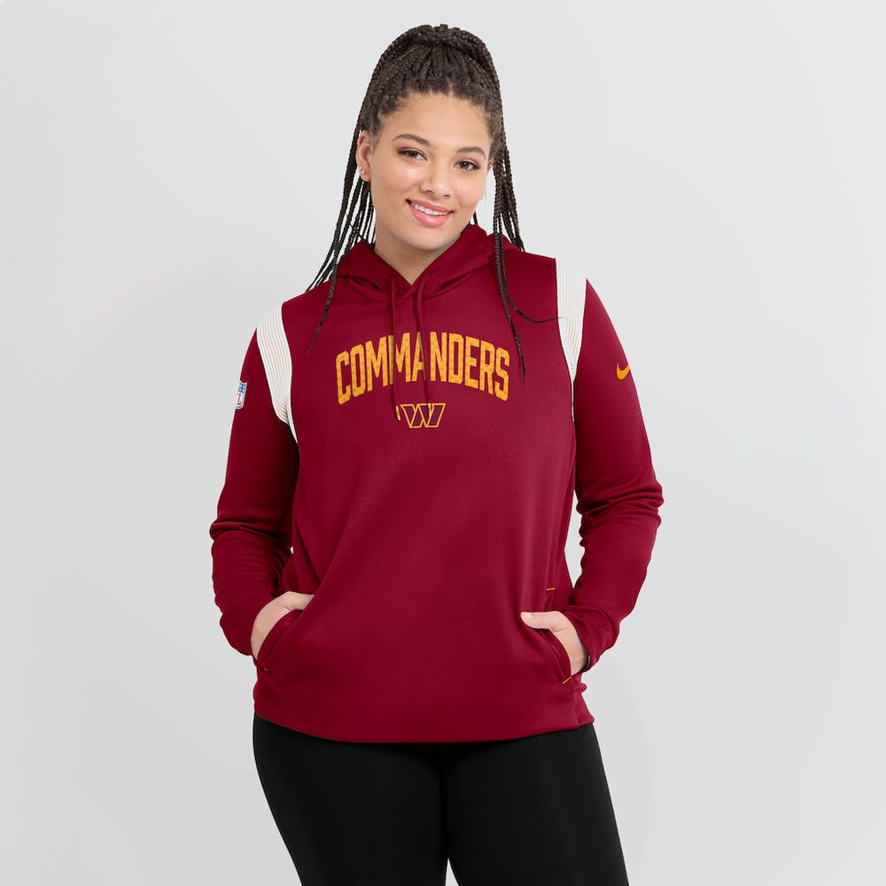Washington Commanders Women's Sideline Stack Performance Pullover Hoodie - Burgundy | Nike sale