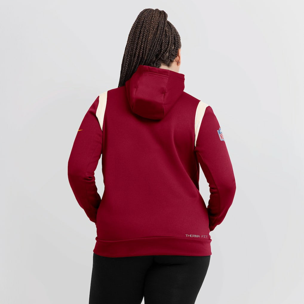 Washington Commanders Women's Sideline Stack Performance Pullover Hoodie - Burgundy | Nike sale