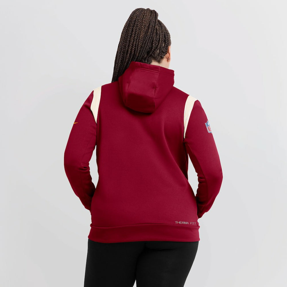 Washington Commanders Women's Sideline Stack Performance Pullover Hoodie - Burgundy | Nike sale