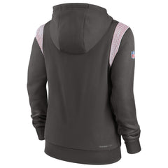 Tampa Bay Buccaneers Women's Sideline Stack Performance Pullover Hoodie - Pewter | Nike outlet