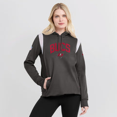 Tampa Bay Buccaneers Women's Sideline Stack Performance Pullover Hoodie - Pewter | Nike outlet