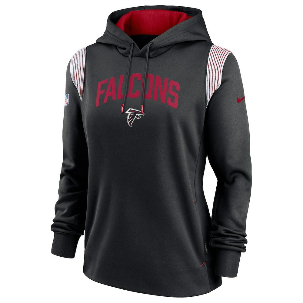 Atlanta Falcons Women's Sideline Stack Performance Pullover Hoodie - Black | Nike outlet