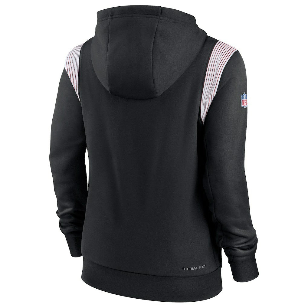 Atlanta Falcons Women's Sideline Stack Performance Pullover Hoodie - Black | Nike outlet