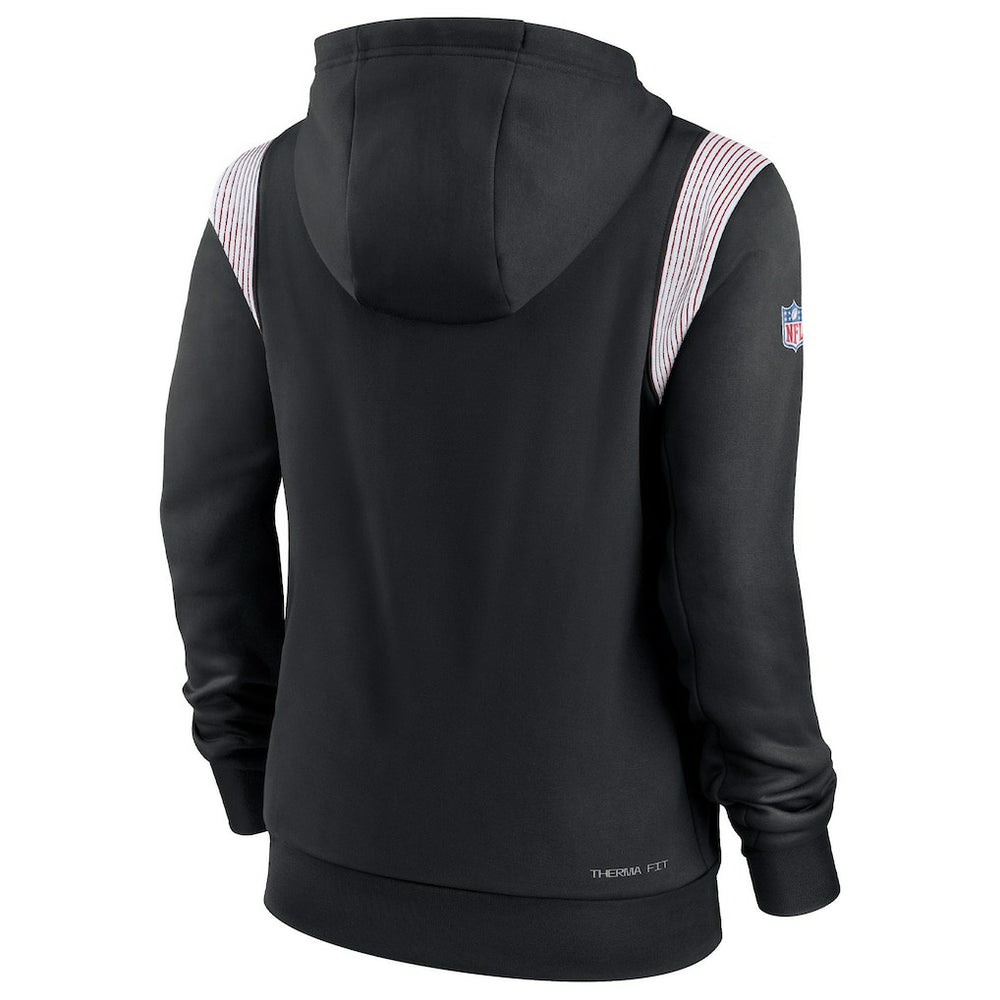 Atlanta Falcons Women's Sideline Stack Performance Pullover Hoodie - Black | Nike outlet
