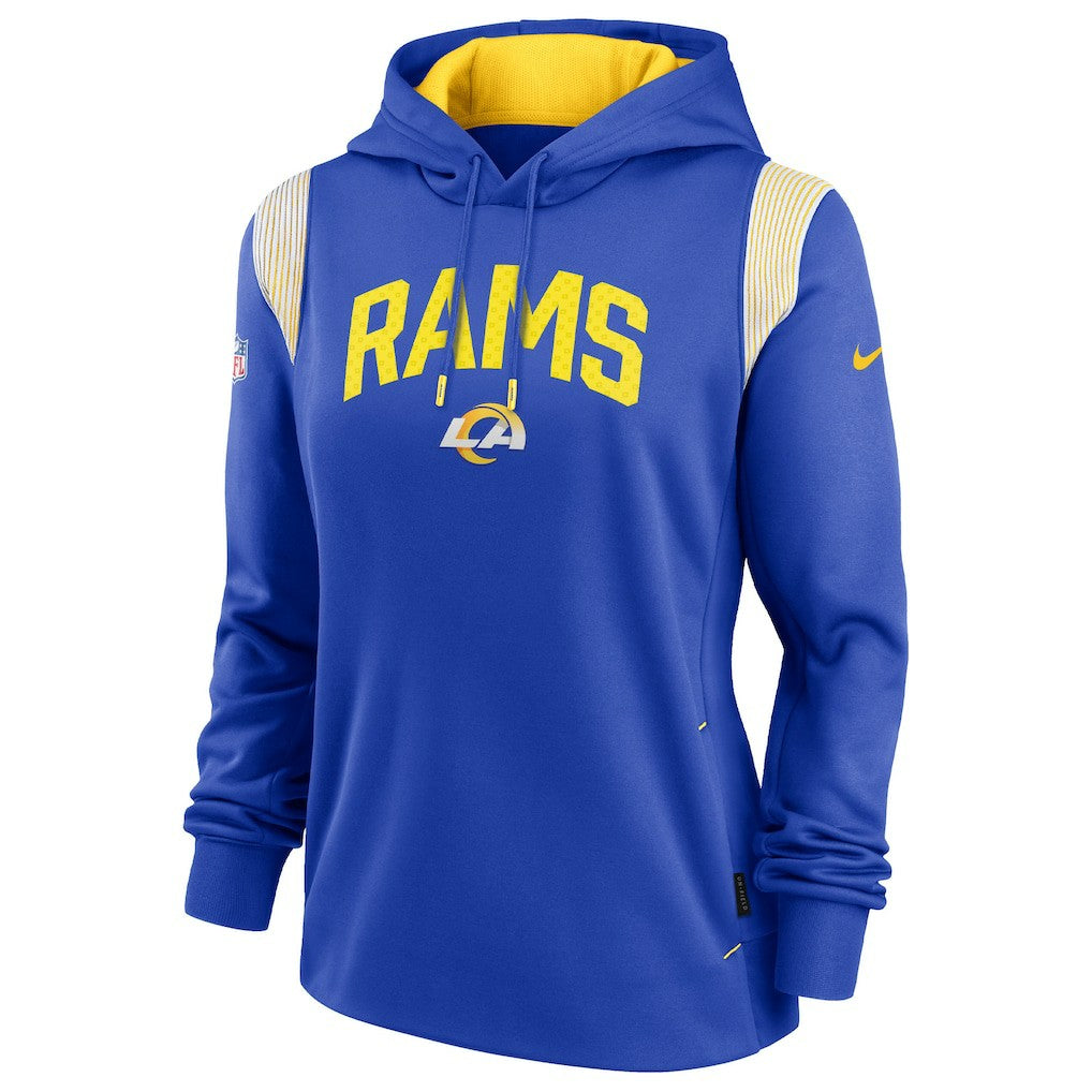 Los Angeles Rams Women's Sideline Stack Performance Pullover Hoodie - Royal | Nike outlet