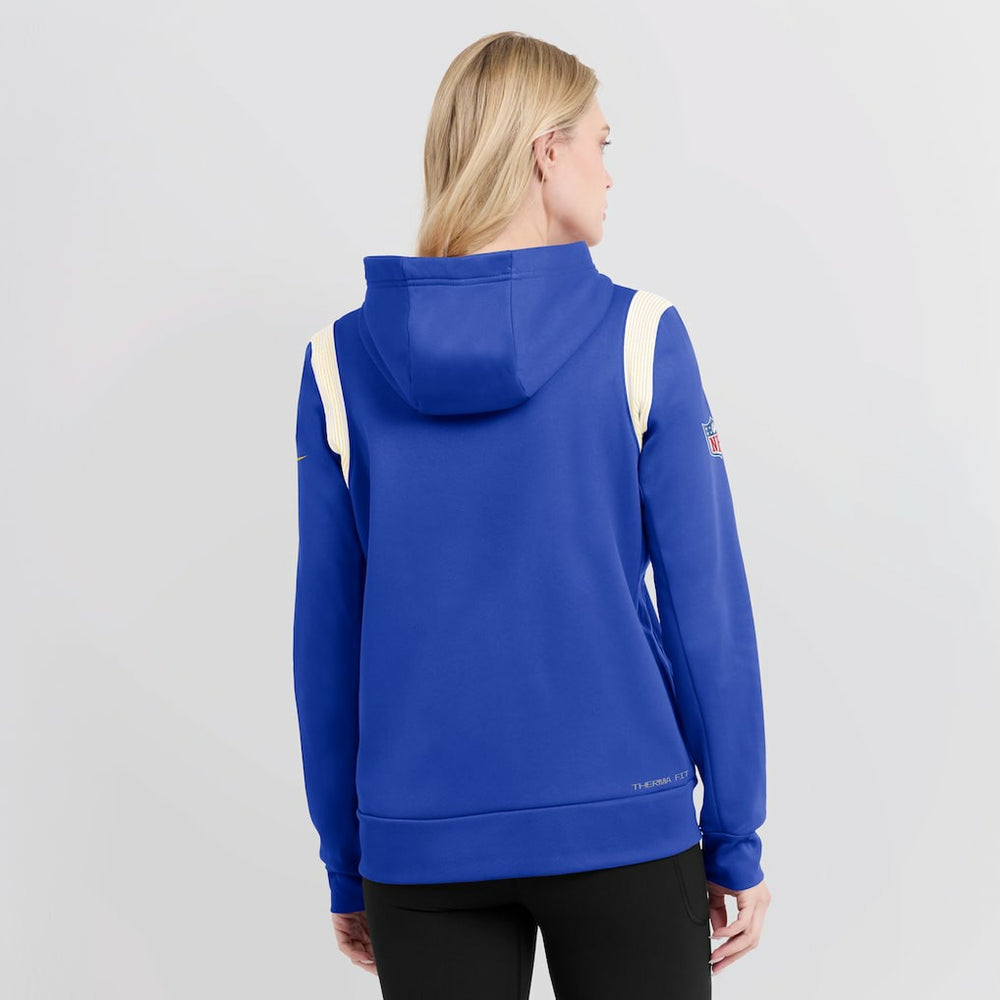 Los Angeles Rams Women's Sideline Stack Performance Pullover Hoodie - Royal | Nike outlet