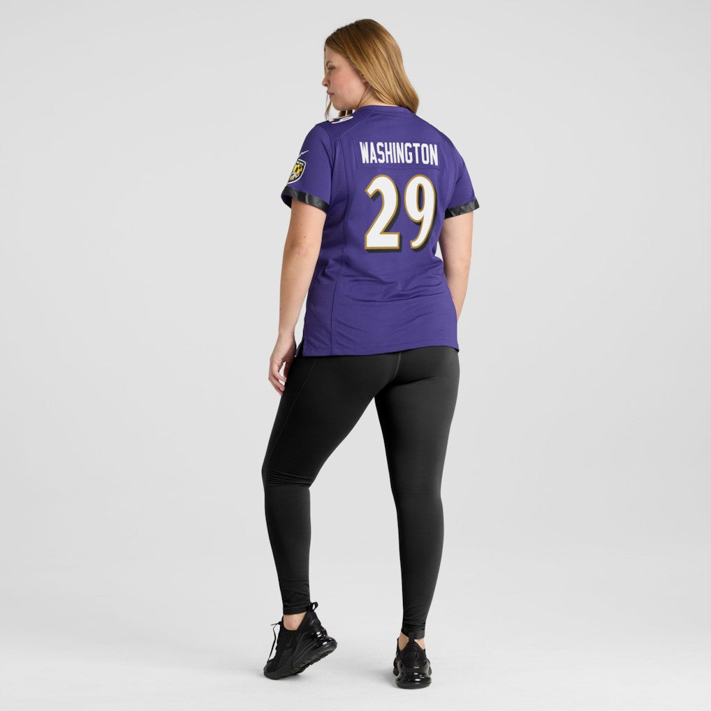 Ar'Darius Washington Baltimore Ravens Women's Player Game Jersey - Purple | Nike discount