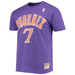 Kevin Johnson Phoenix Suns Hardwood Classics Stitch Name & Number T-Shirt - Purple | Mitchell & Ness discount