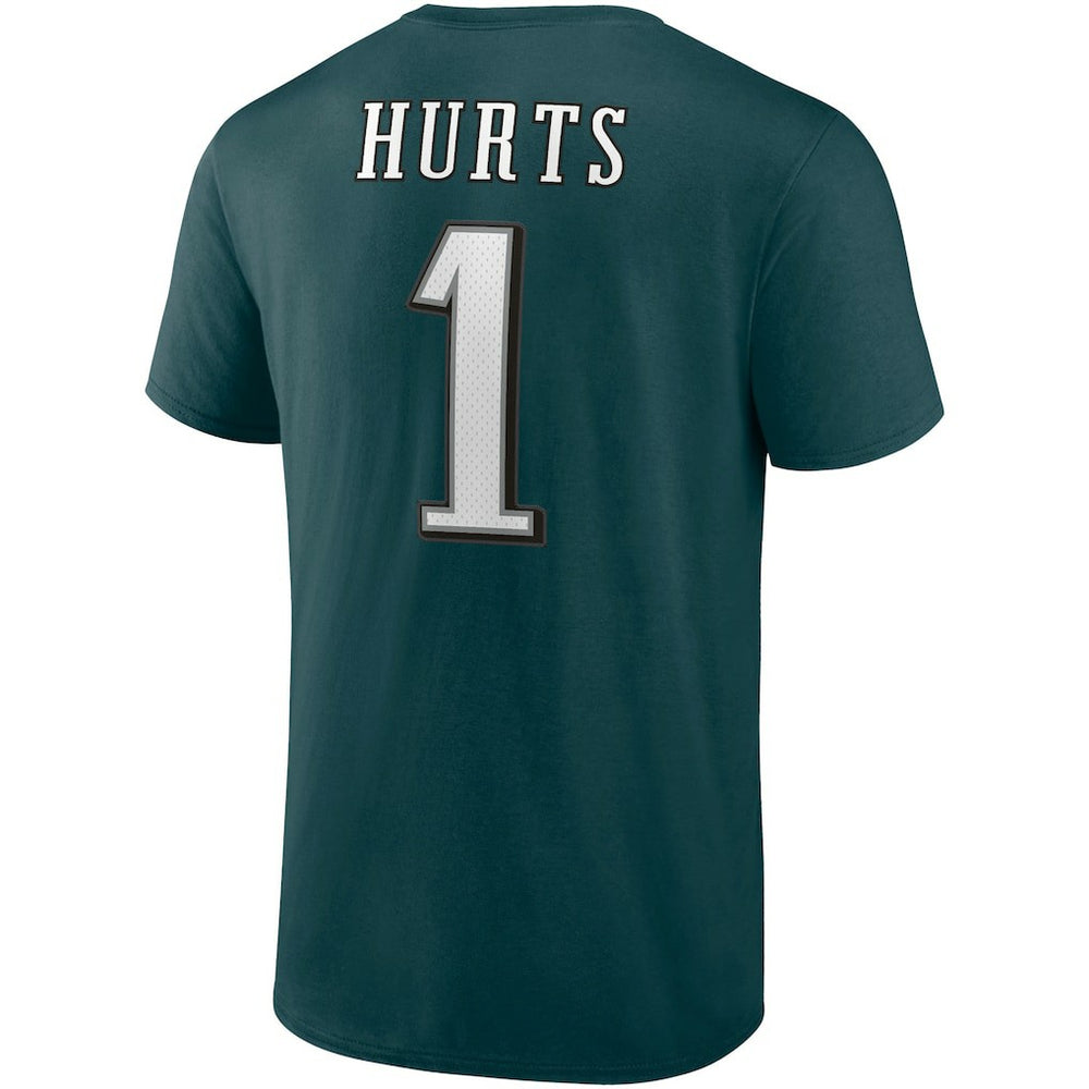 Jalen Hurts Philadelphia Eagles Player Icon T-Shirt - Midnight Green for sale