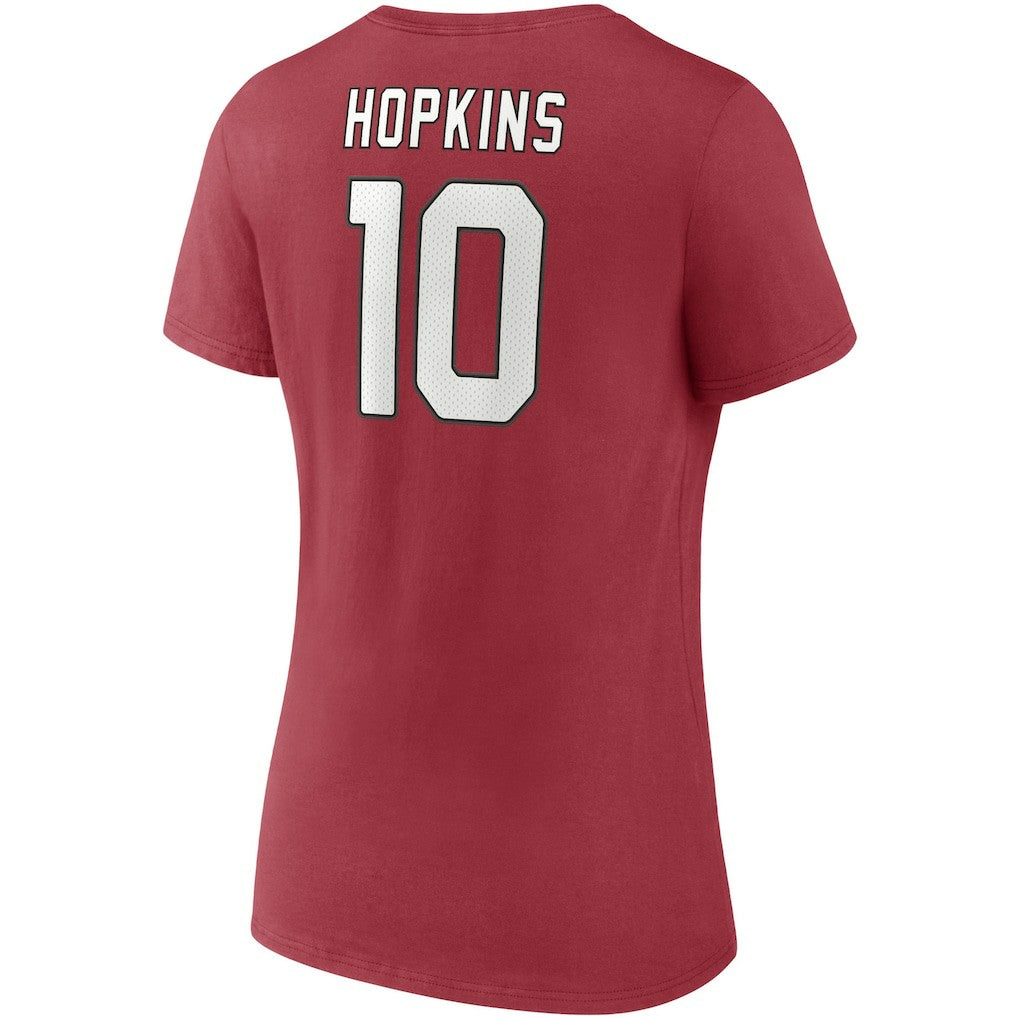 DeAndre Hopkins Arizona Cardinals Women's Player Icon Name & Number V-Neck T-Shirt - Cardinal cheap
