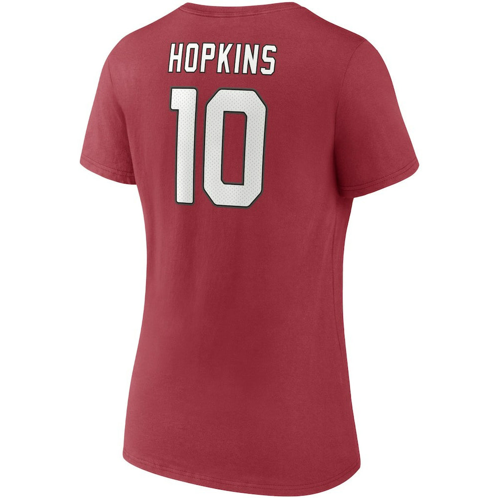 DeAndre Hopkins Arizona Cardinals Women's Player Icon Name & Number V-Neck T-Shirt - Cardinal cheap