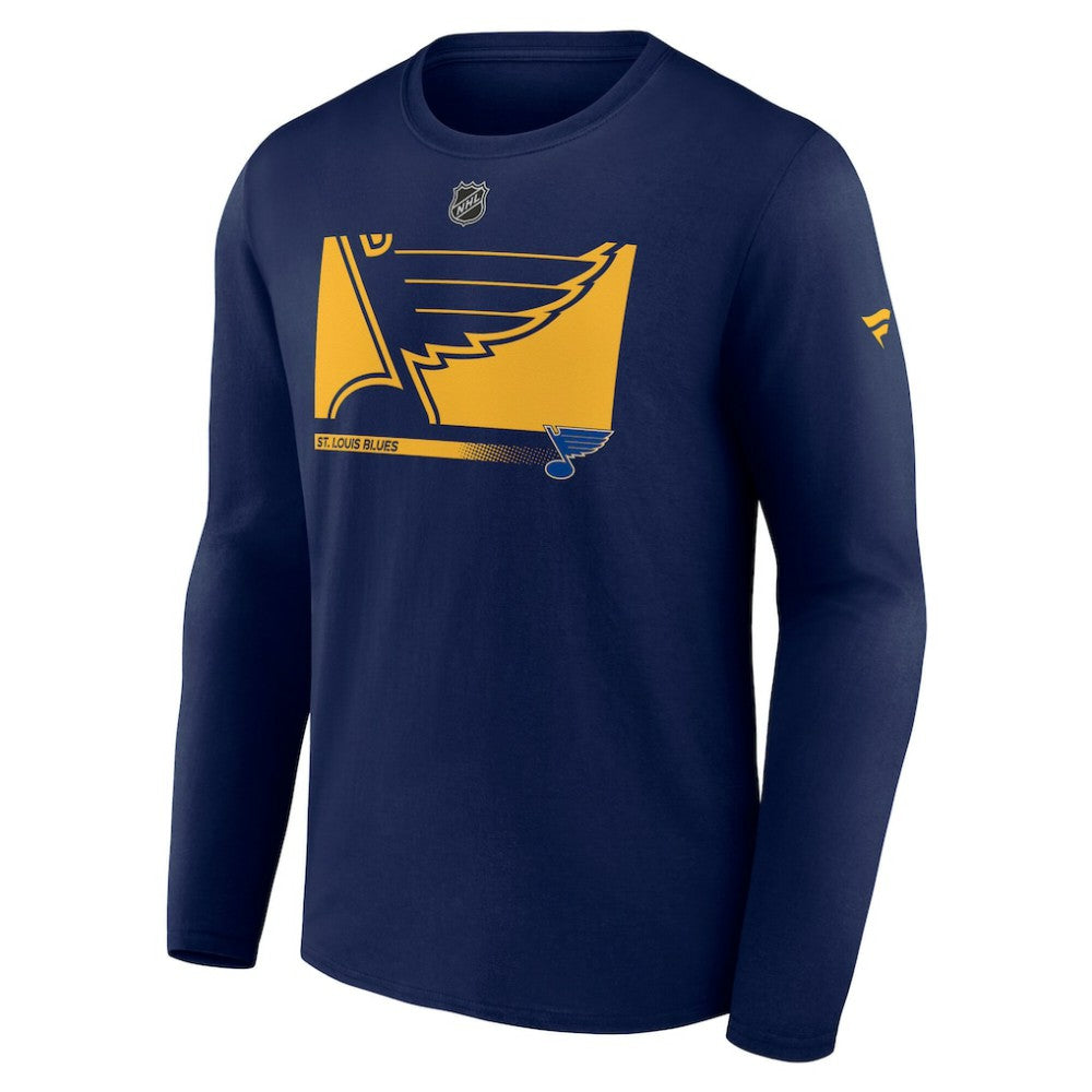 St. Louis Blues Fanatics Authentic Pro Core Collection Secondary Long Sleeve T-Shirt Navy