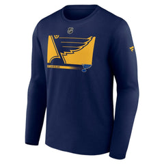 St. Louis Blues Fanatics Authentic Pro Core Collection Secondary Long Sleeve T-Shirt Navy