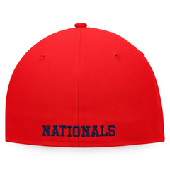 Washington Nationals Iconic Color Blocked Fitted Hat - White/Red