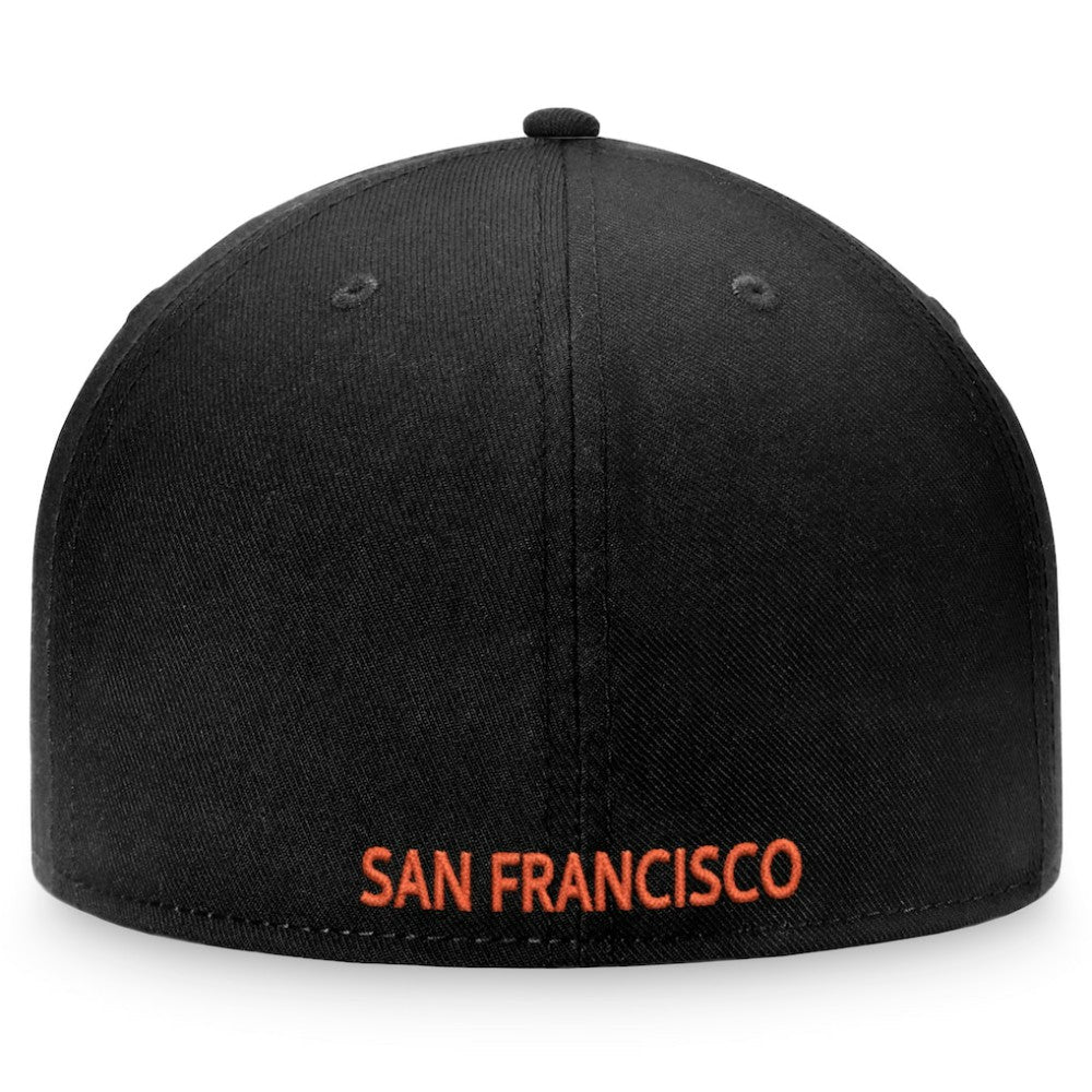 San Francisco Giants Iconic Team Patch Fitted Hat - Black