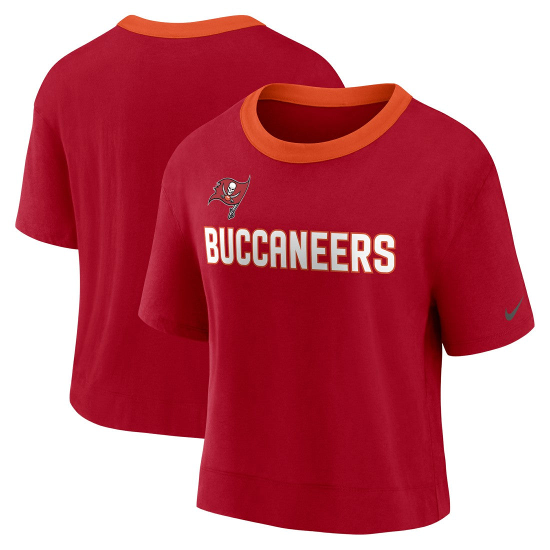 Tampa Bay Buccaneers Women's High Hip Fashion Cropped Top - Red | Nike cheap