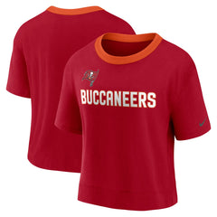 Tampa Bay Buccaneers Women's High Hip Fashion Cropped Top - Red | Nike cheap