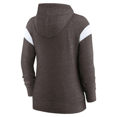 Cleveland Browns Women's Monaco Lightweight Full-Zip Hoodie - Brown/White | Nike for sale