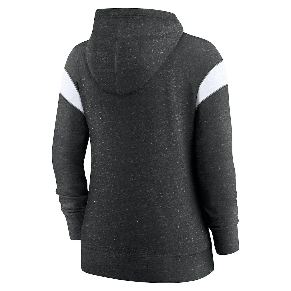 Arizona Cardinals Women's Monaco Lightweight Full-Zip Hoodie - Heather Black/White | Nike cheap