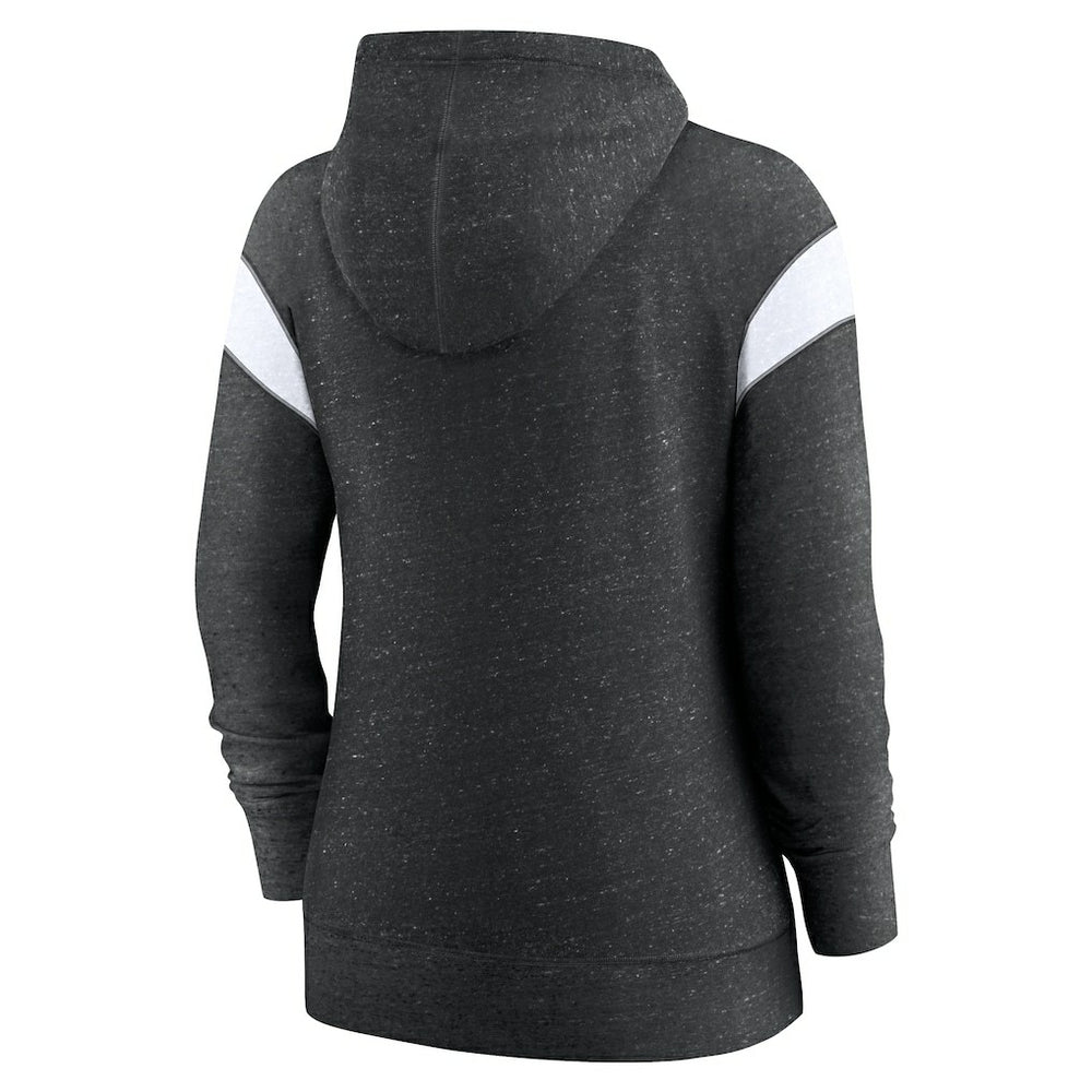 Baltimore Ravens Women's Monaco Lightweight Full-Zip Hoodie - Heather Black/White | Nike on sale