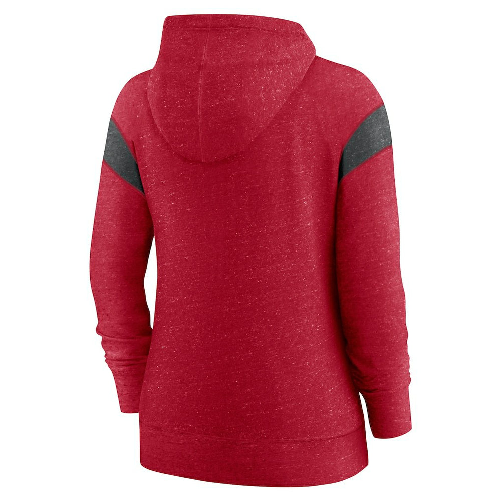 San Francisco 49ers Women's Monaco Lightweight Full-Zip Hoodie - Scarlet/Heather Black | Nike sale