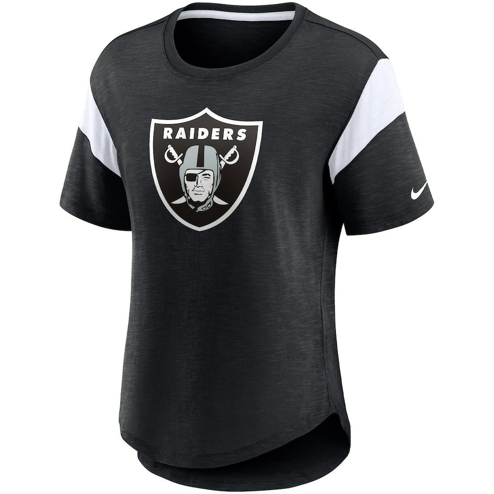 Las Vegas Raiders Women's Primary Logo Fashion Top - Heather Black | Nike online