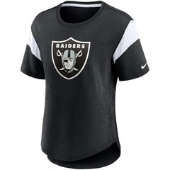 Las Vegas Raiders Women's Primary Logo Fashion Top - Heather Black | Nike online