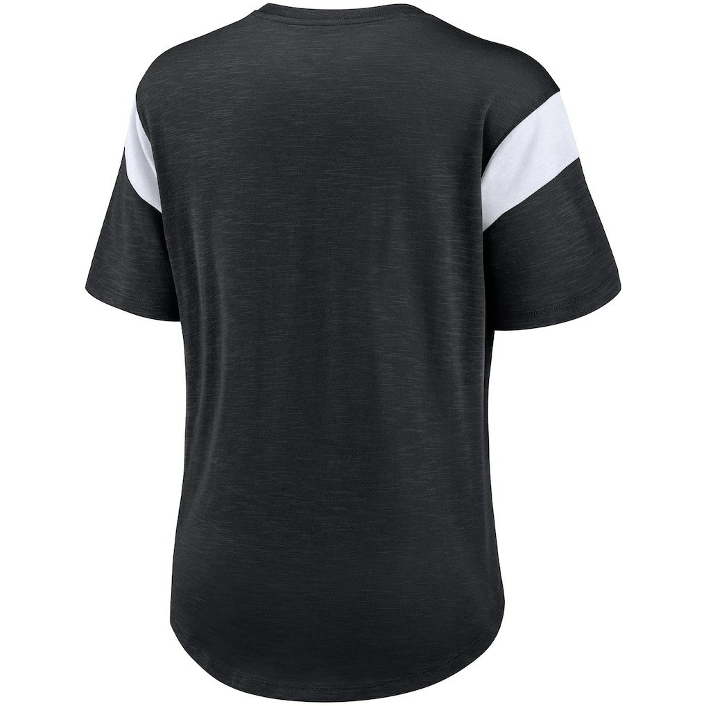 Las Vegas Raiders Women's Primary Logo Fashion Top - Heather Black | Nike online