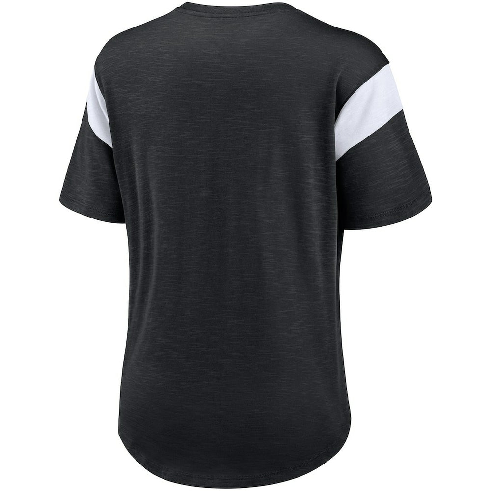 Las Vegas Raiders Women's Primary Logo Fashion Top - Heather Black | Nike online