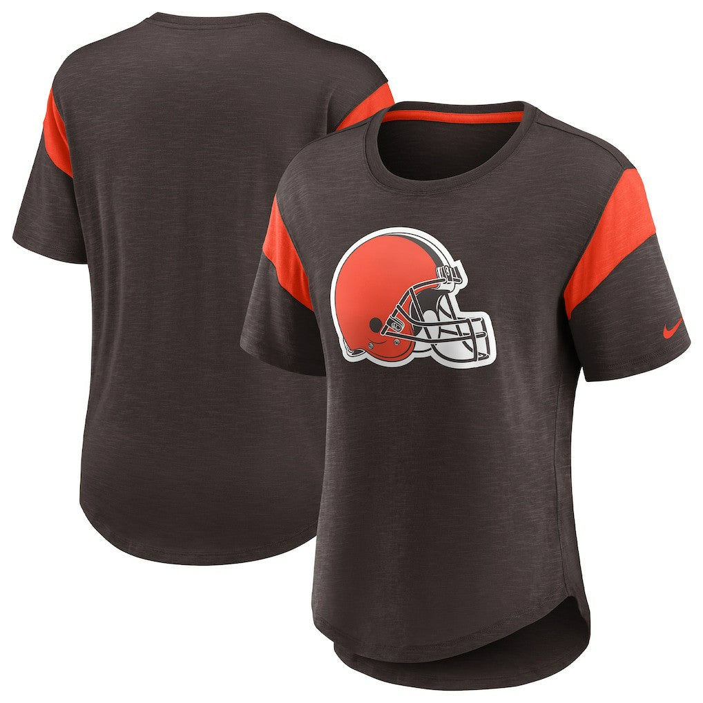 Cleveland Browns Women's Primary Logo Fashion Top - Brown | Nike for sale