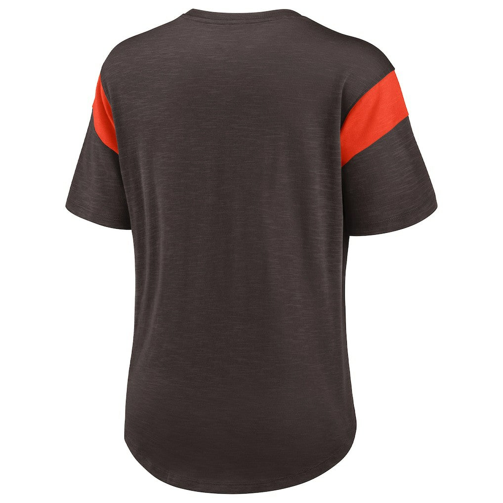 Cleveland Browns Women's Primary Logo Fashion Top - Brown | Nike for sale
