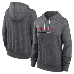 Arizona Cardinals Women's Team Spirit Gym Vintage Lightweight Hoodie Top - Heather Charcoal | Nike for sale