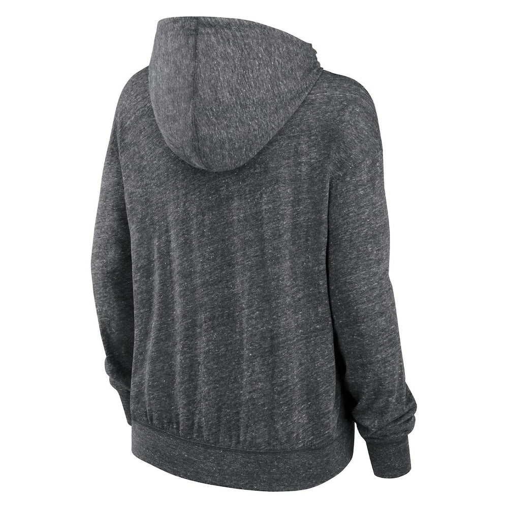 Kansas City Chiefs Women's Team Spirit Gym Vintage Lightweight Hoodie Top - Heather Charcoal | Nike sale