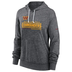 Washington Commanders Women's Team Spirit Gym Vintage Lightweight Hoodie Top - Heather Charcoal | Nike outlet