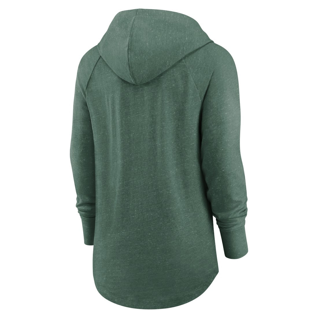 Green Bay Packers Women's Minimal Statement Lightweight Raglan Funnel Neck Pullover Hoodie - Heather Green | Nike sale