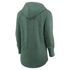 Green Bay Packers Women's Minimal Statement Lightweight Raglan Funnel Neck Pullover Hoodie - Heather Green | Nike sale