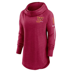 Washington Commanders Women's Minimal Statement Lightweight Raglan Funnel Neck Pullover Hoodie - Burgundy | Nike discount