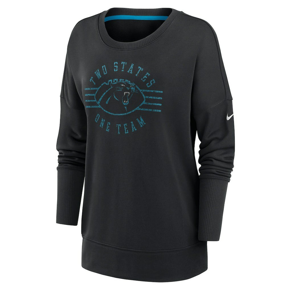 Carolina Panthers Women's Rewind Playback Icon Performance Pullover Sweatshirt - Black | Nike on sale