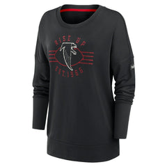 Atlanta Falcons Women's Rewind Playback Icon Performance Pullover Sweatshirt - Black | Nike discount