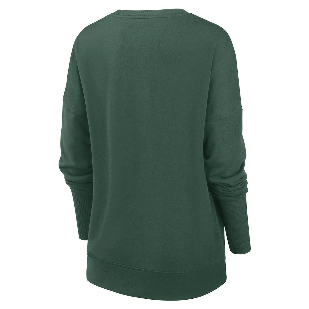 Green Bay Packers Women's Rewind Playback Icon Performance Pullover Sweatshirt - Green | Nike online