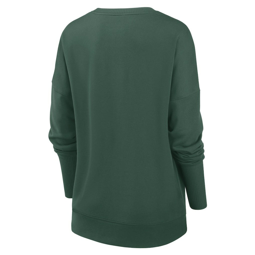 Green Bay Packers Women's Rewind Playback Icon Performance Pullover Sweatshirt - Green | Nike online