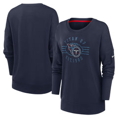 Tennessee Titans Women's Rewind Playback Icon Performance Pullover Sweatshirt - Navy | Nike discount