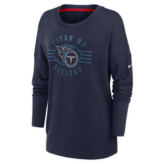 Tennessee Titans Women's Rewind Playback Icon Performance Pullover Sweatshirt - Navy | Nike discount