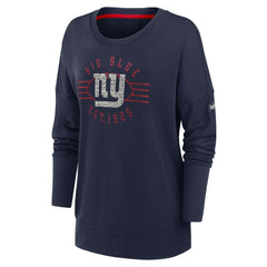 New York Giants Women's Rewind Playback Icon Performance Pullover Sweatshirt - Navy | Nike online