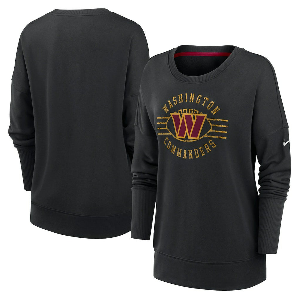 Washington Commanders Women's Rewind Playback Icon Performance Pullover Sweatshirt - Black | Nike online