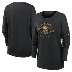 Minnesota Vikings Women's Rewind Playback Icon Performance Pullover Sweatshirt - Black | Nike on sale