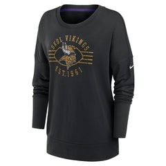 Minnesota Vikings Women's Rewind Playback Icon Performance Pullover Sweatshirt - Black | Nike on sale